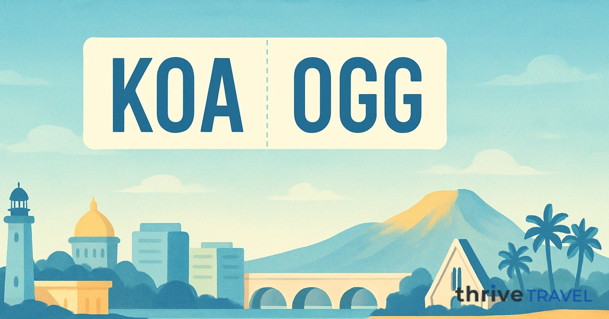 Kona to Kahului