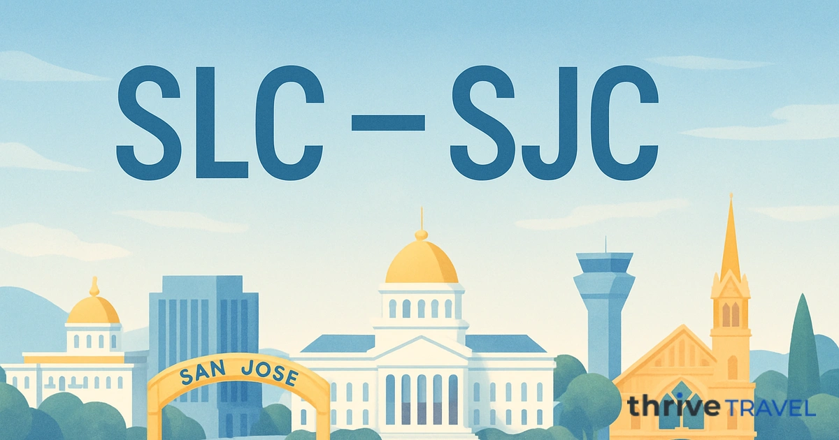 Salt Lake City to San Jose