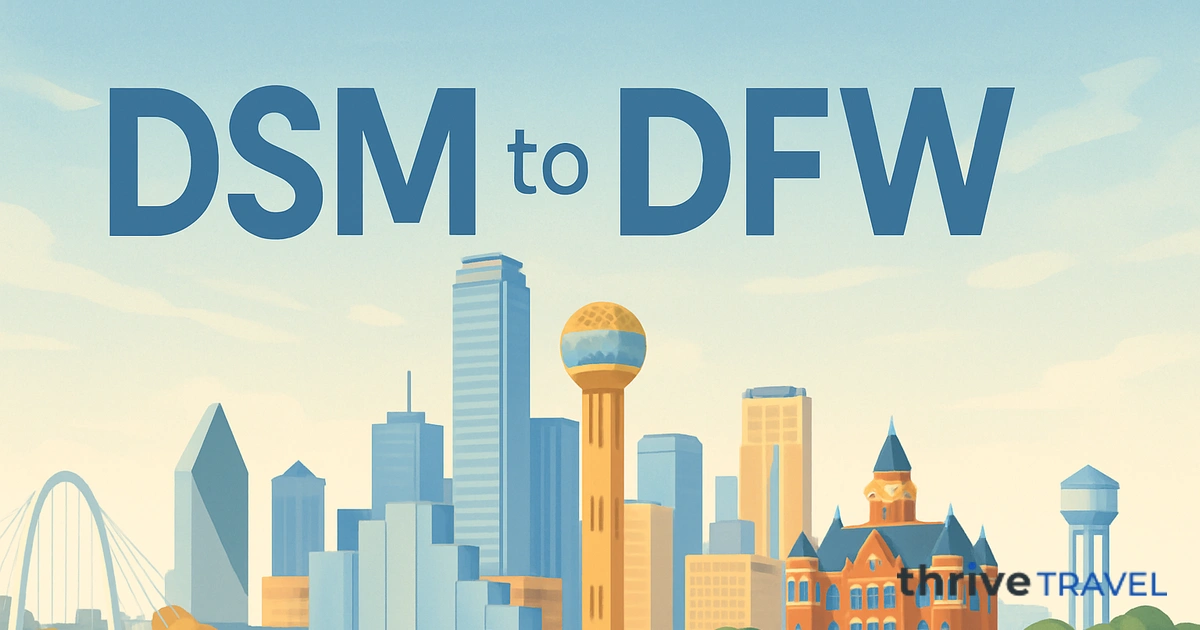 Des Moines to Dallas