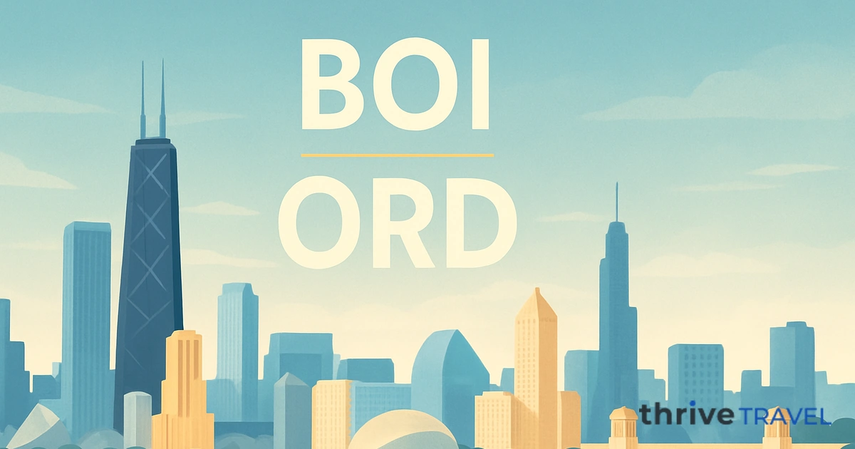 Boise to Chicago