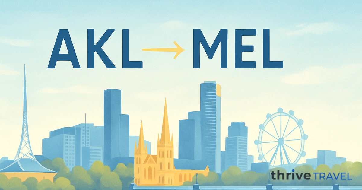 Auckland to Melbourne