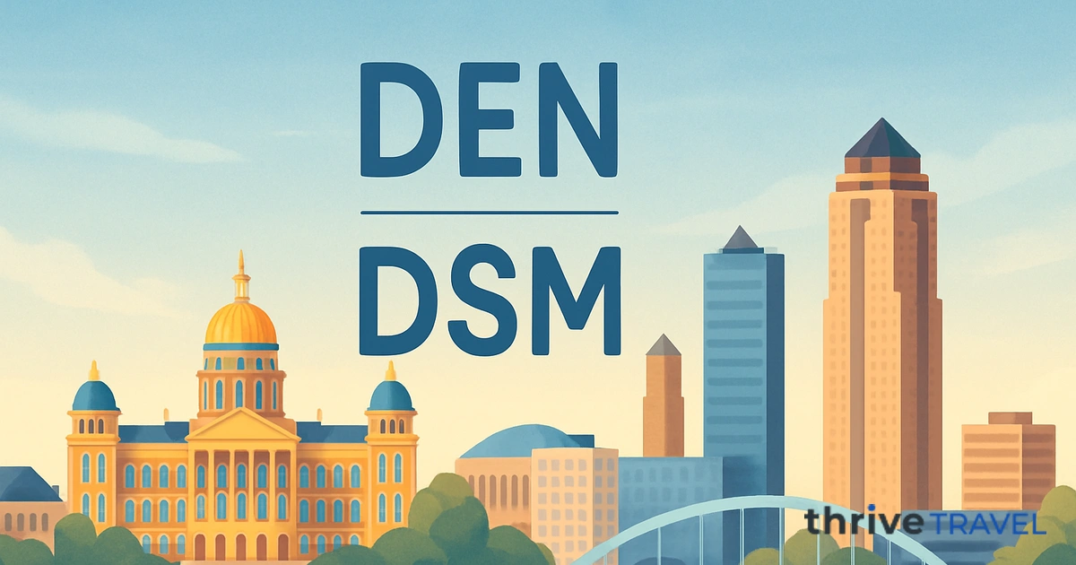 Denver to Des Moines
