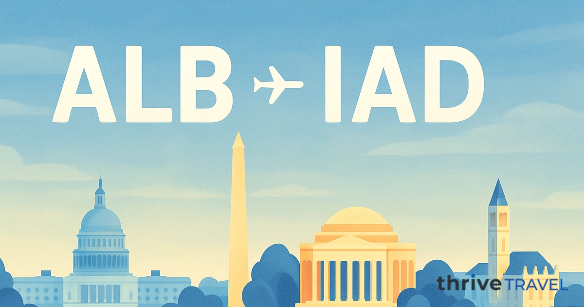 Albany to Washington