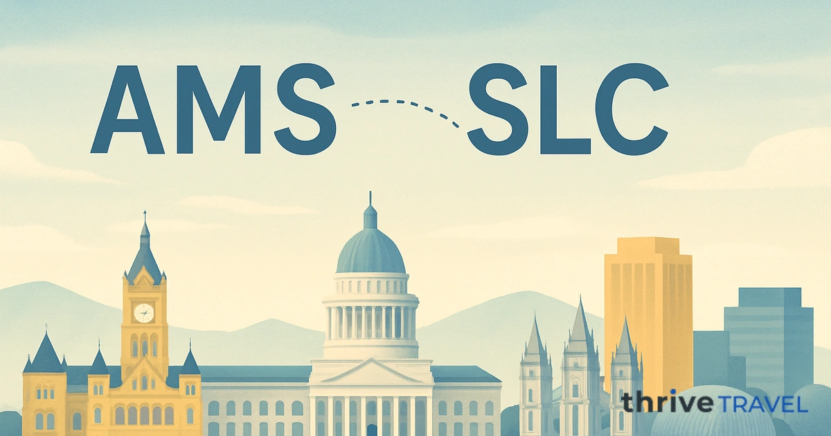 Amsterdam to Salt Lake City