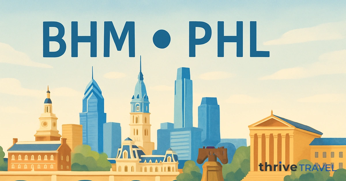 Birmingham to Philadelphia