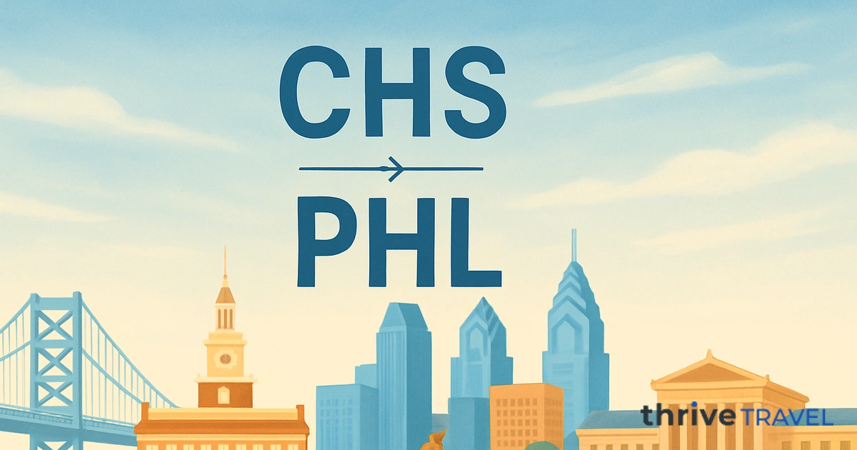 Charleston to Philadelphia