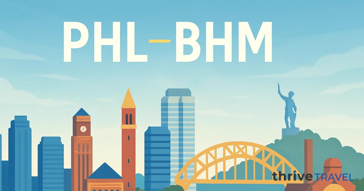 Philadelphia to Birmingham