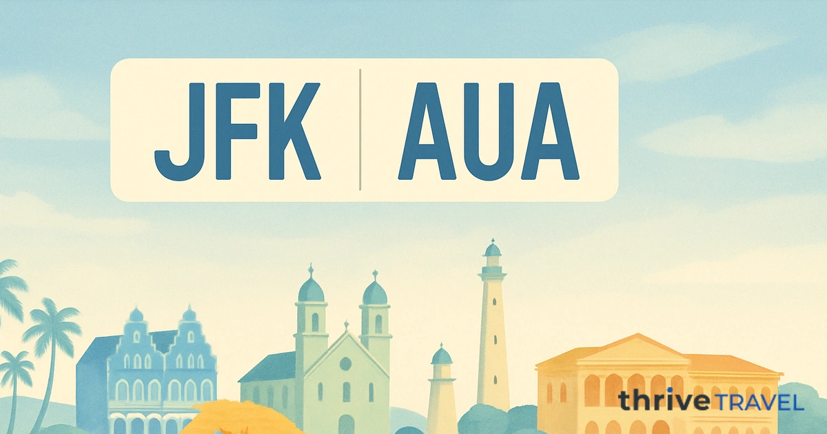 New York to Aruba