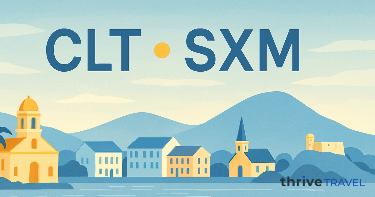 Charlotte to Saint Martin