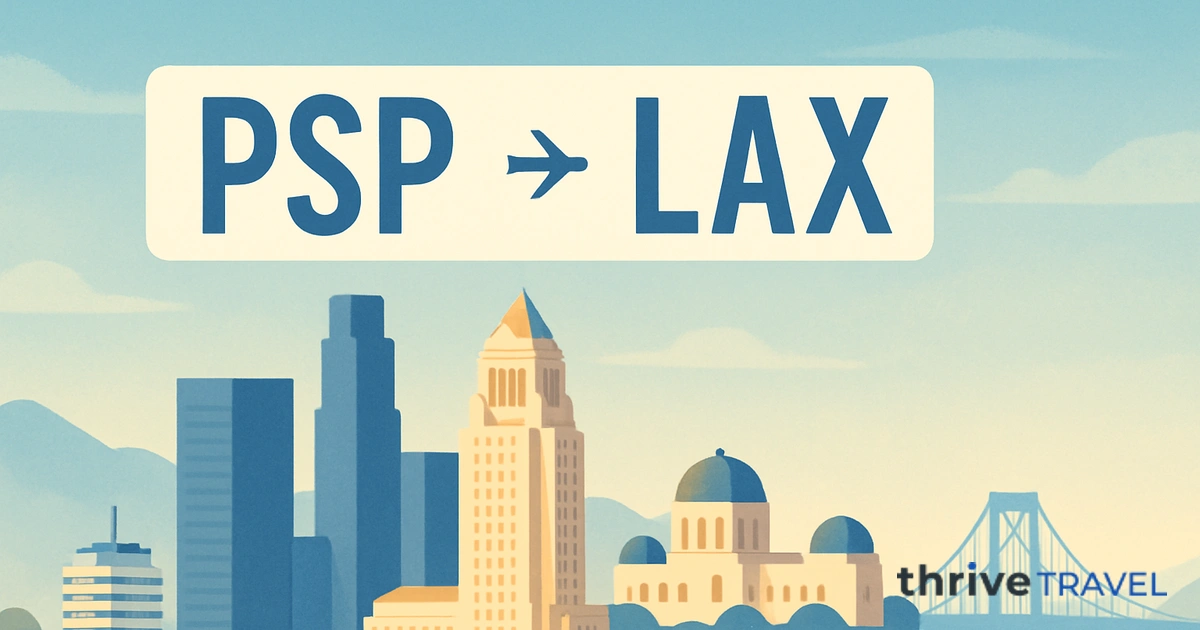 Palm Springs to Los Angeles