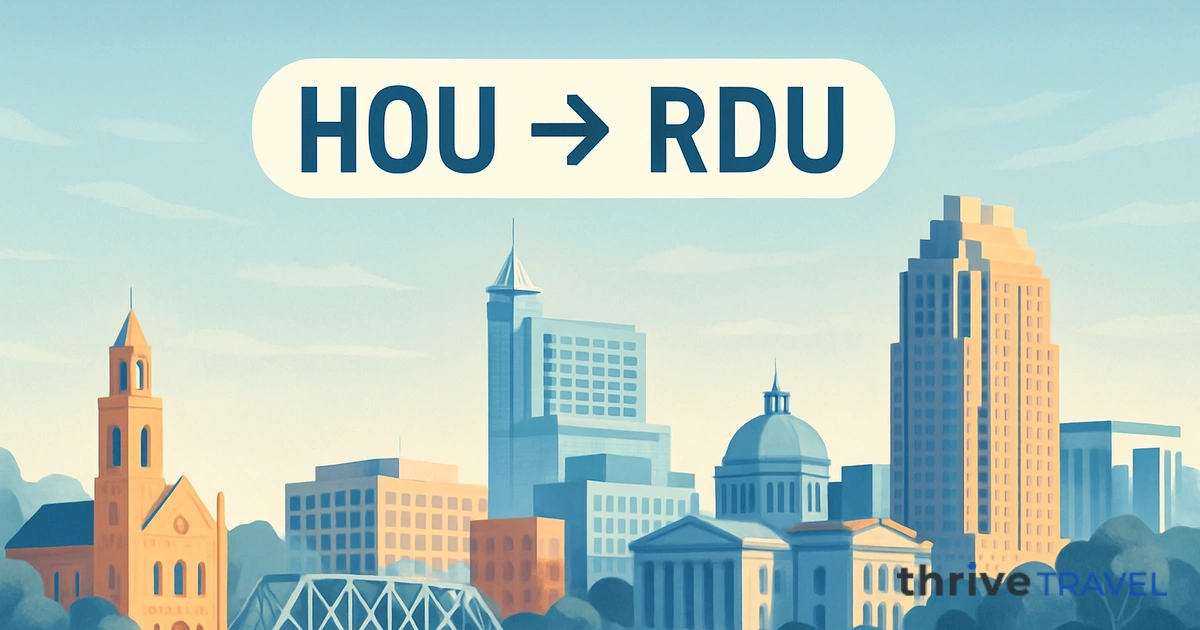 Houston to Raleigh