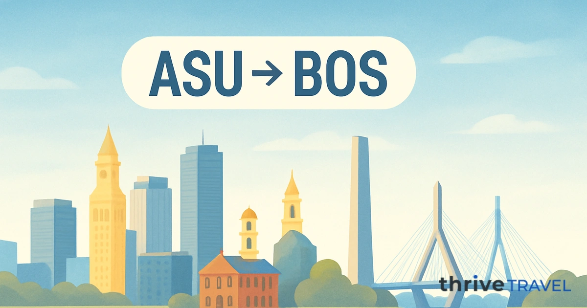 Asunción to Boston