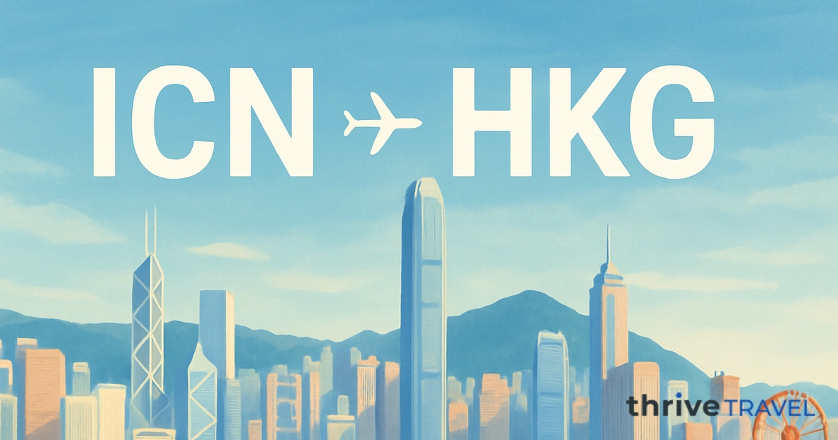 Seoul to Hong Kong