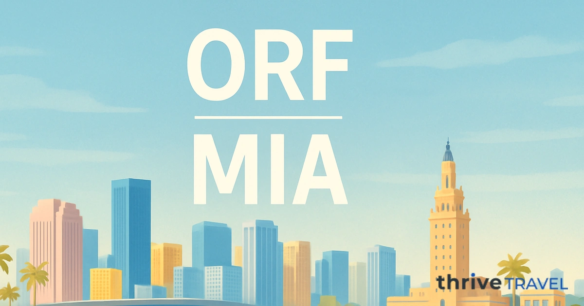 Norfolk to Miami