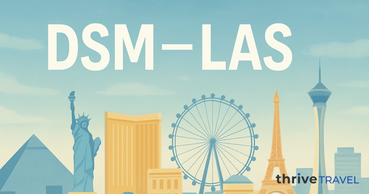 Des Moines to Las Vegas