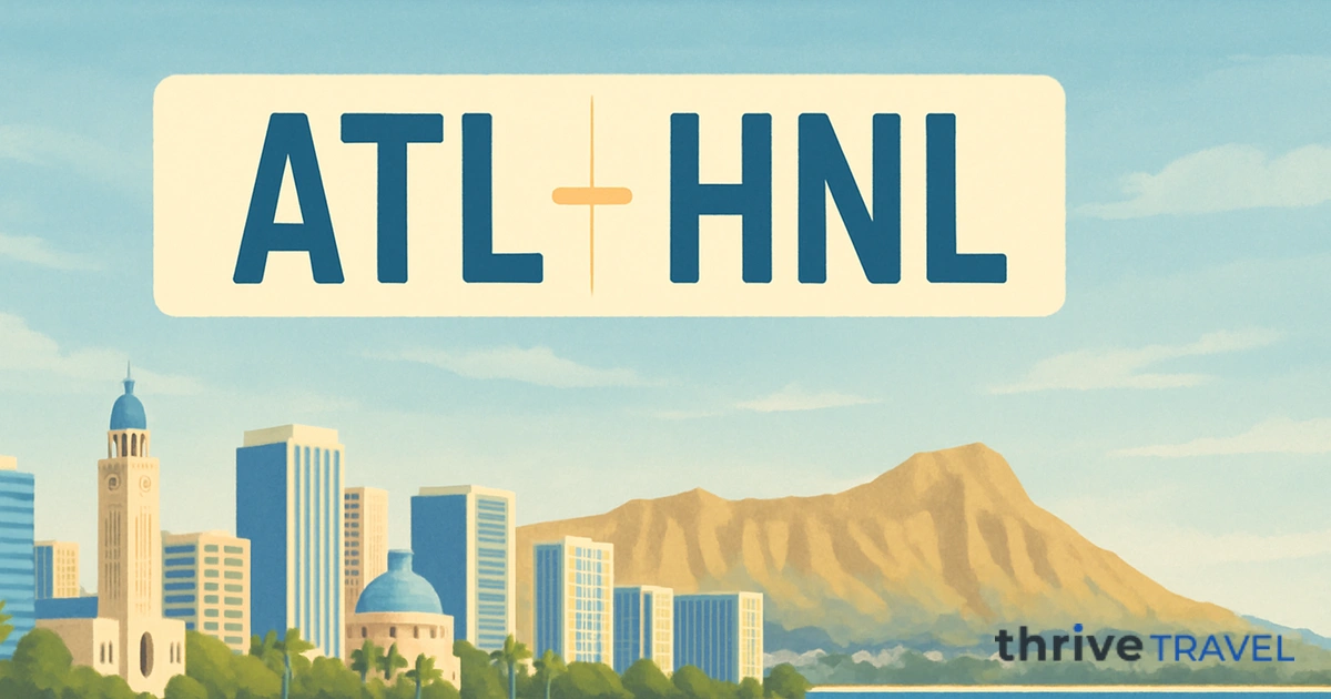 Atlanta to Honolulu