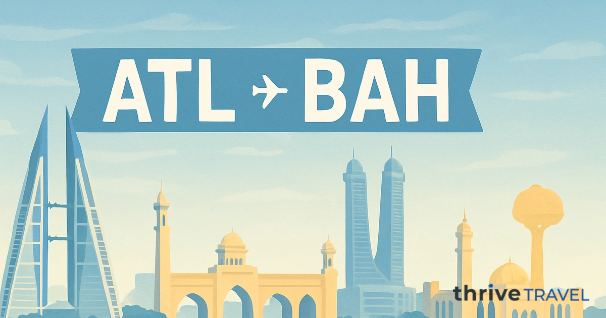Atlanta to Bahrain