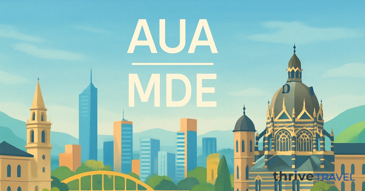 Aruba to Medellín