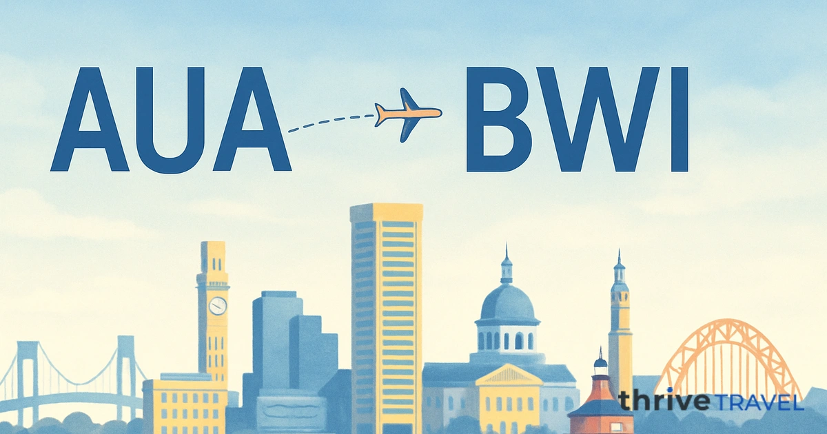 Aruba to Baltimore