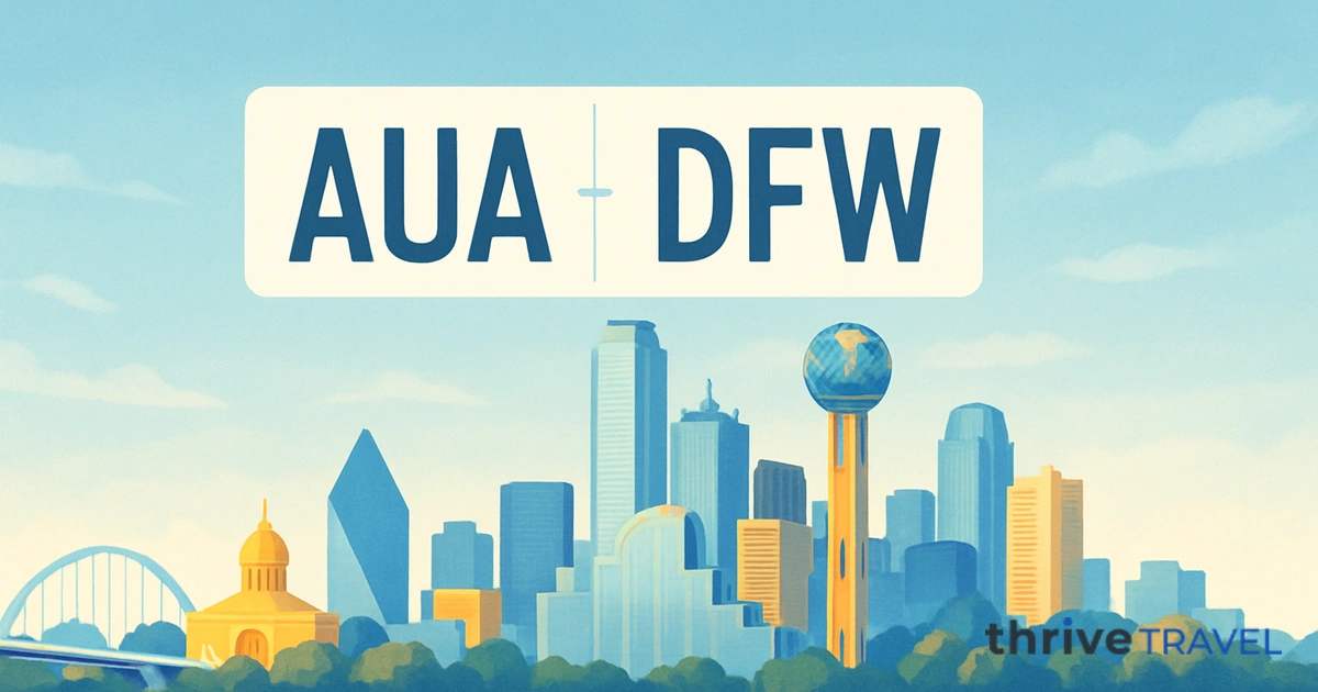 Aruba to Dallas