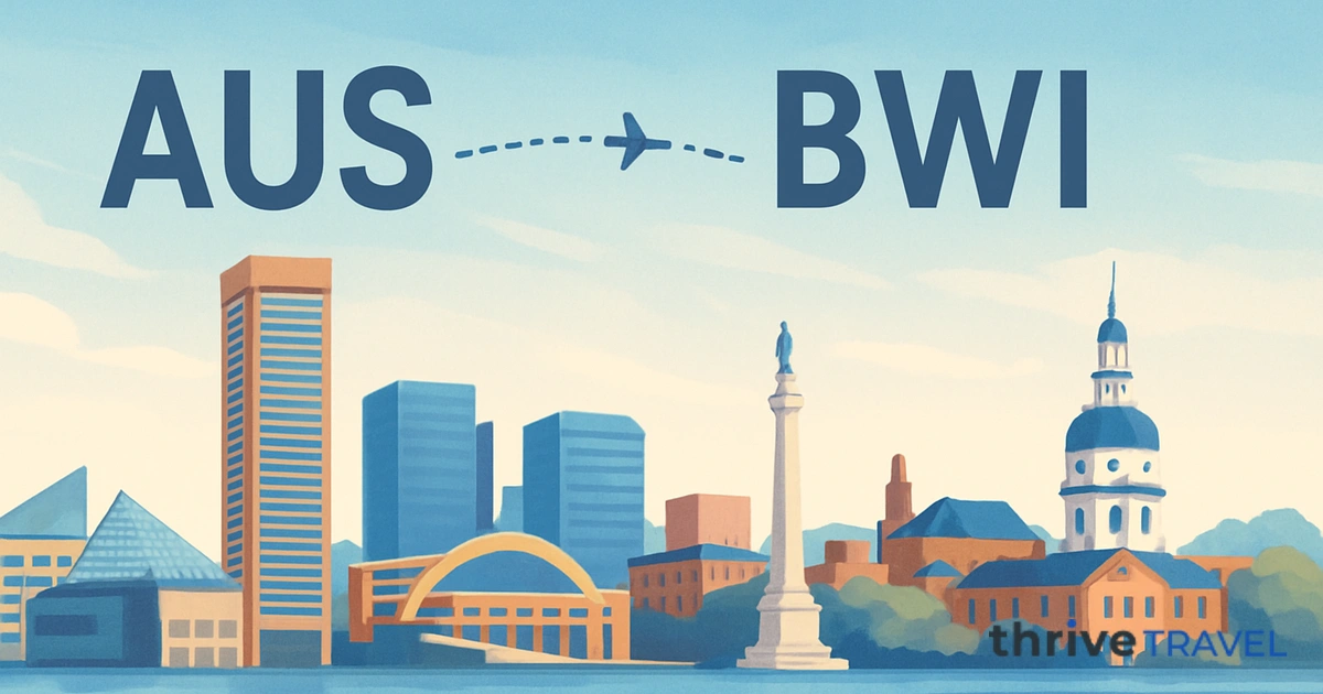 Austin to Baltimore