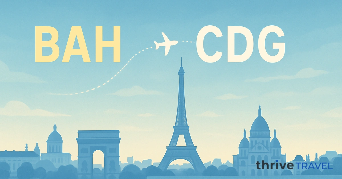 Bahrain to Paris