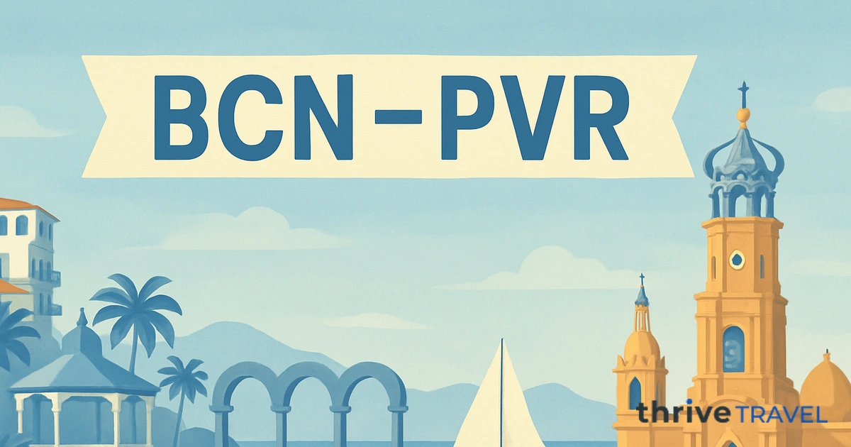 Barcelona to Puerto Vallarta