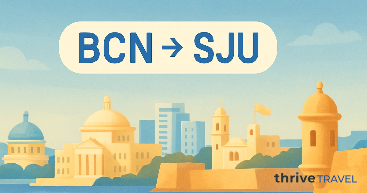 Barcelona to San Juan