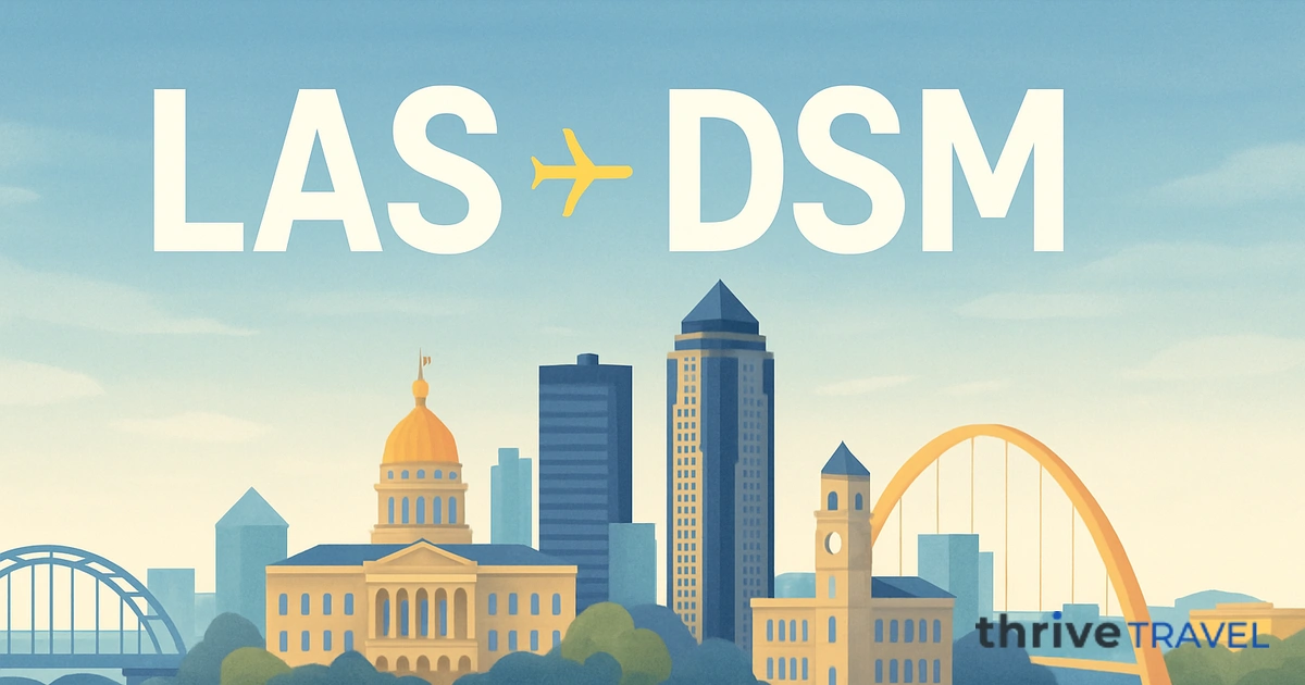 Las Vegas to Des Moines
