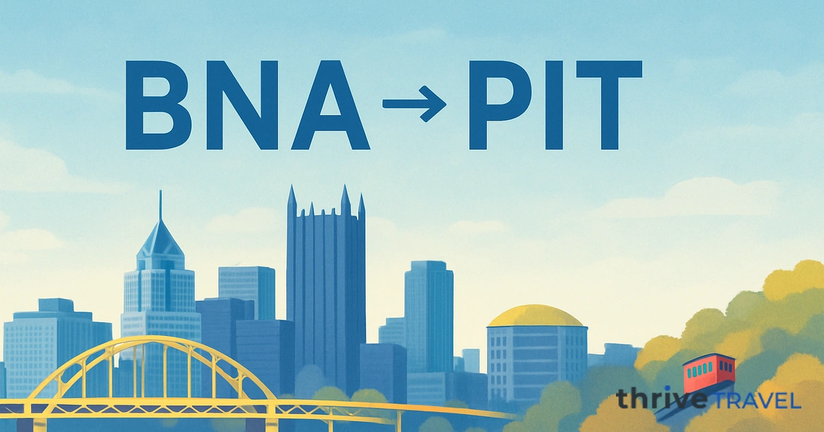 Nashville to Pittsburgh