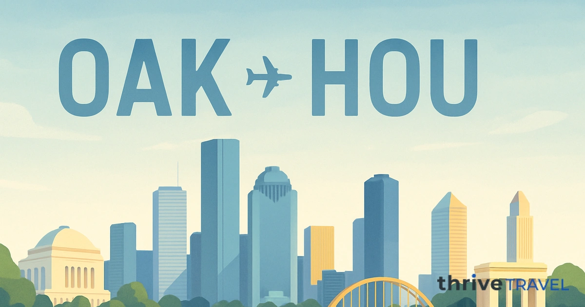 Oakland to Houston