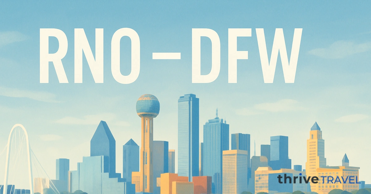 Reno to Dallas
