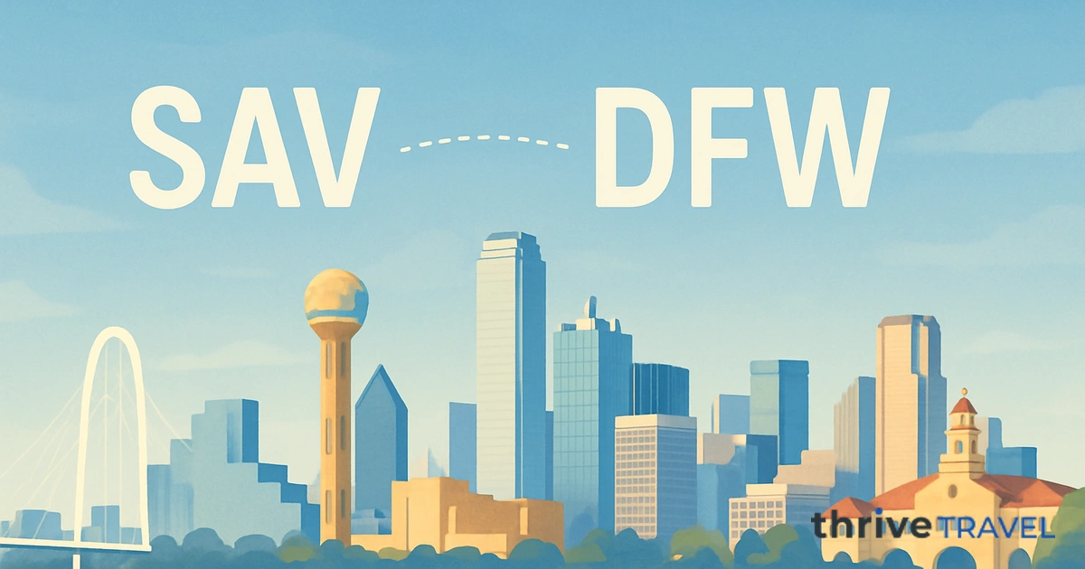 Savannah to Dallas