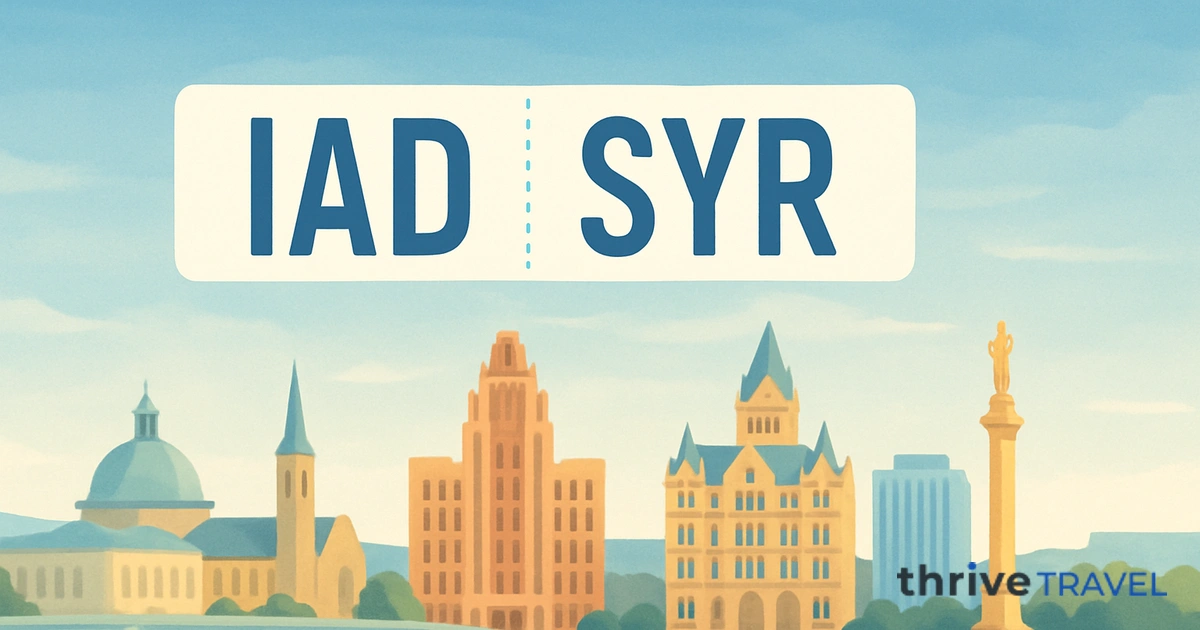 Washington to Syracuse