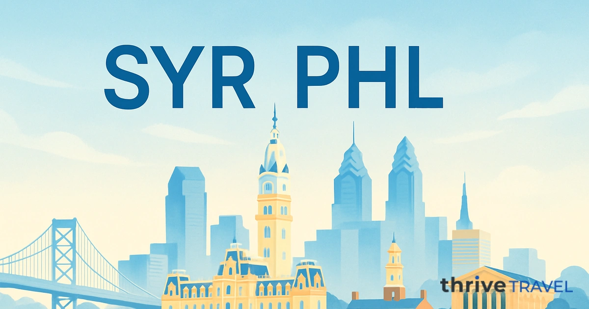 Syracuse to Philadelphia
