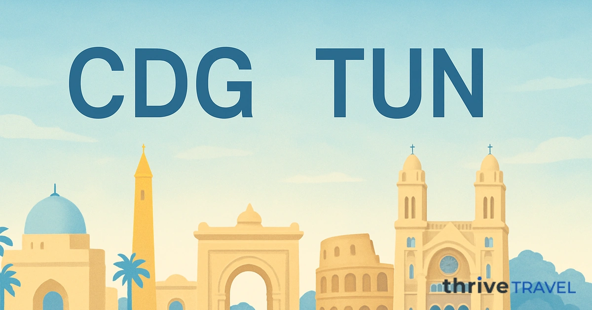 Paris to Tunis