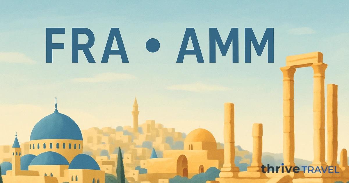 Frankfurt to Amman