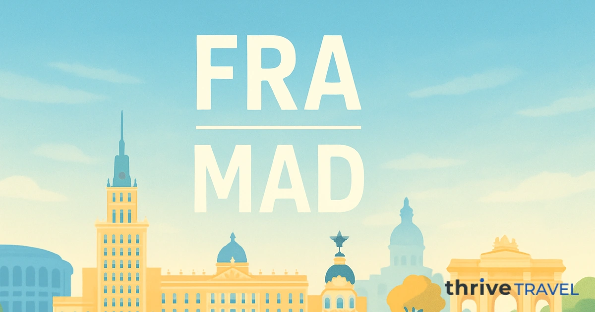 Frankfurt to Madrid