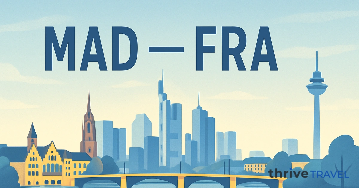 Madrid to Frankfurt