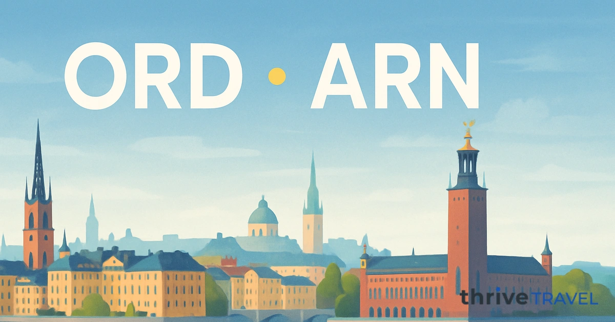 Chicago to Stockholm