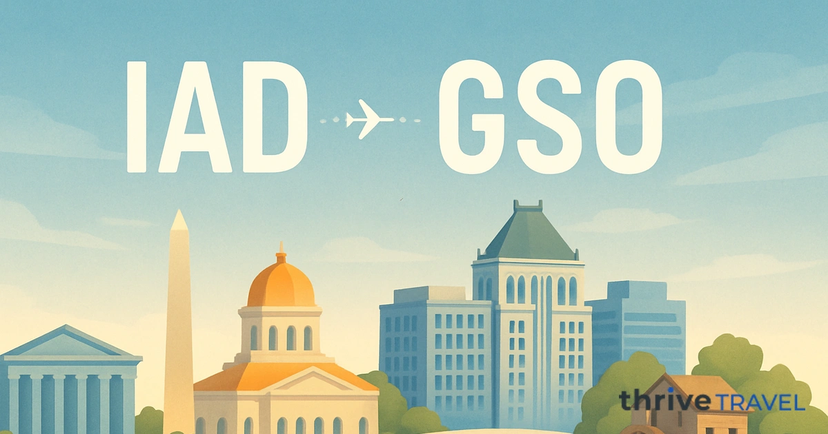 Washington to Greensboro