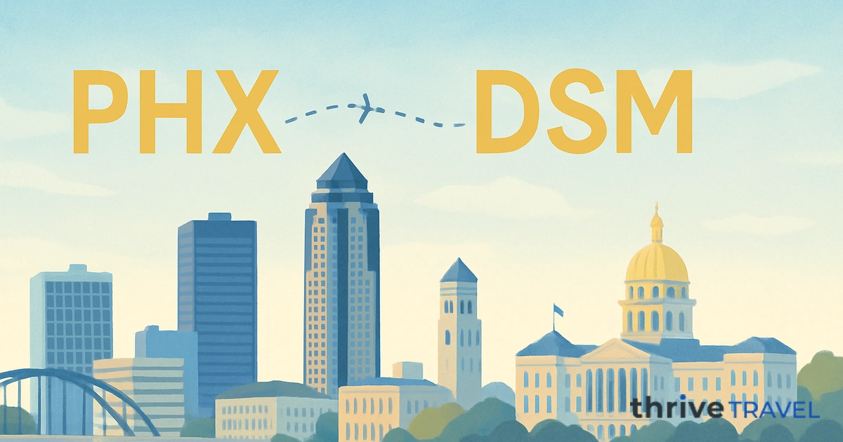 Phoenix to Des Moines
