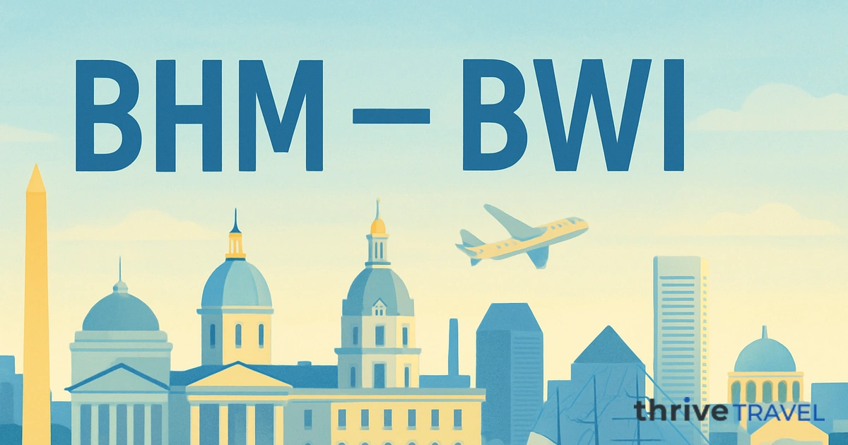 Birmingham to Baltimore