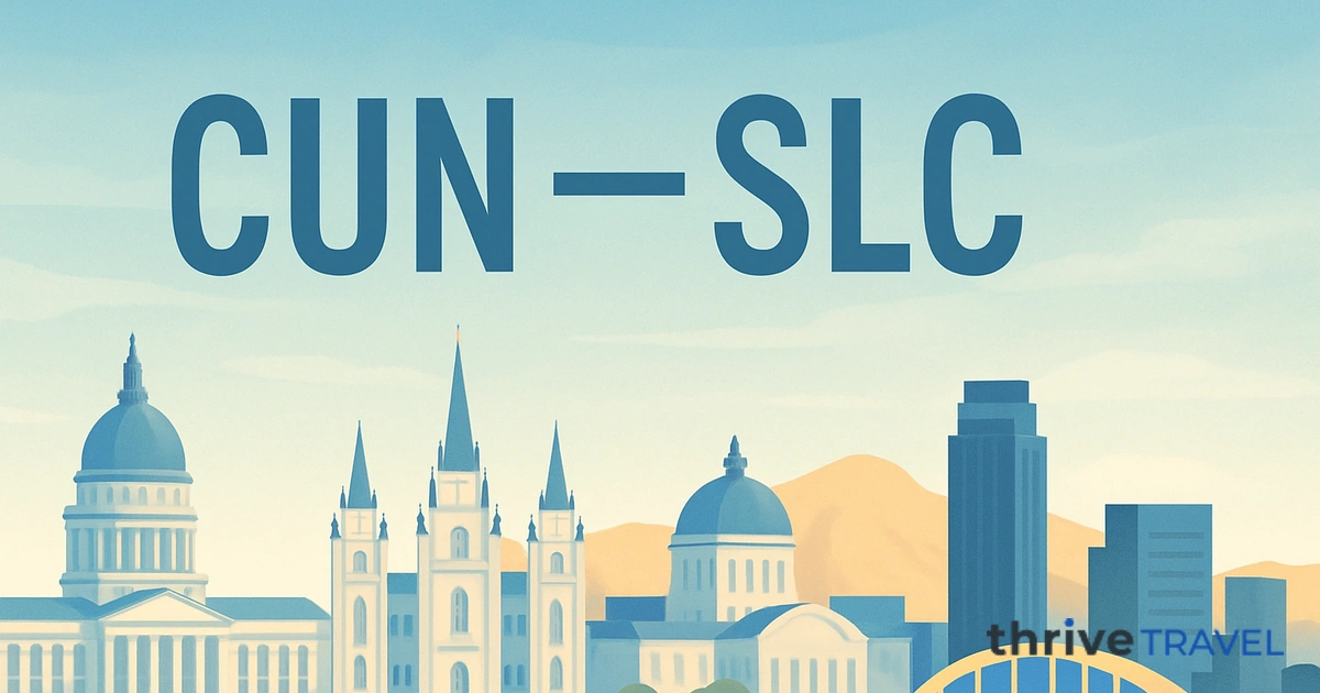 Cancun to Salt Lake City