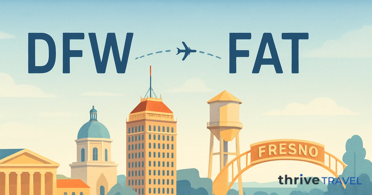 Dallas to Fresno