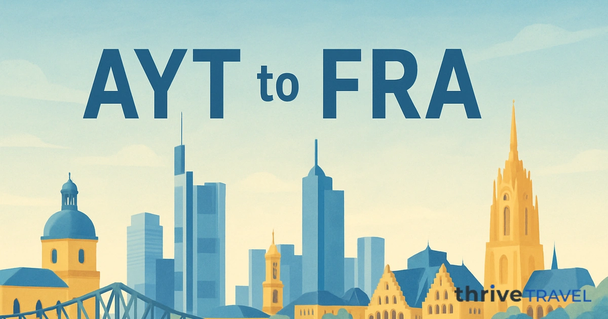 Antalya to Frankfurt
