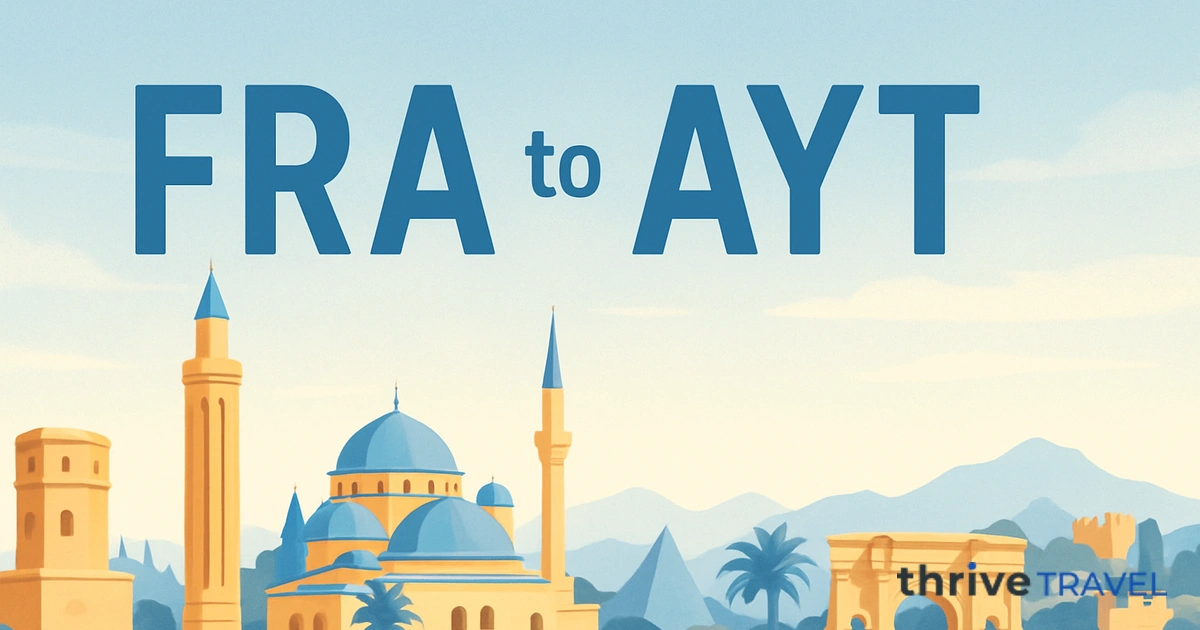 Frankfurt to Antalya
