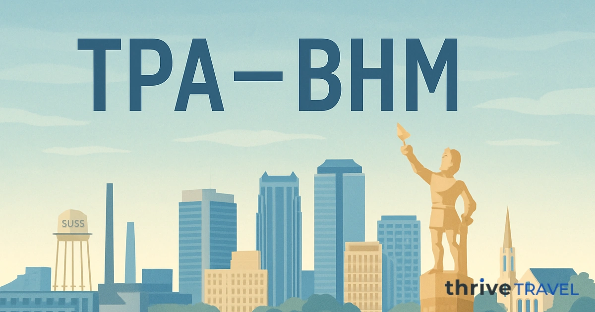 Tampa to Birmingham
