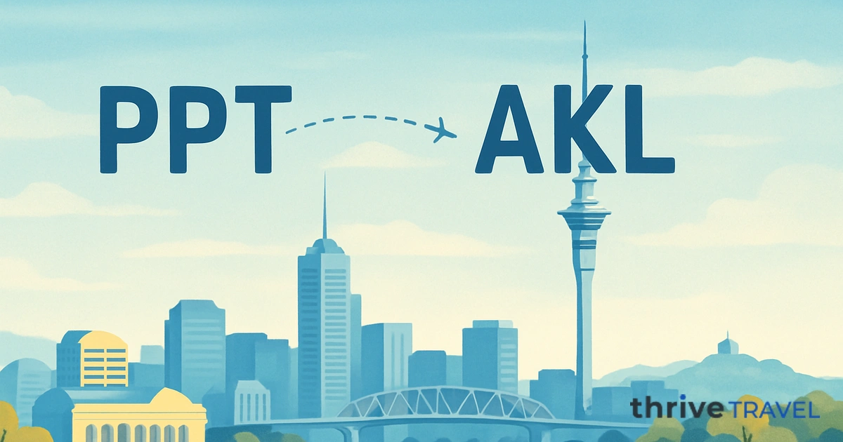 Papeete to Auckland