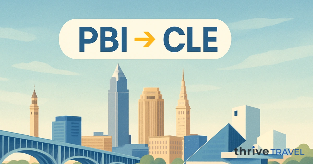 West Palm Beach to Cleveland